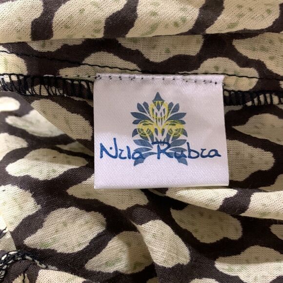 NILA Rubin Kajol Pants Hand Block Printed Pure Cotton Palazo Pants women’s L/XL - Picture 6 of 11